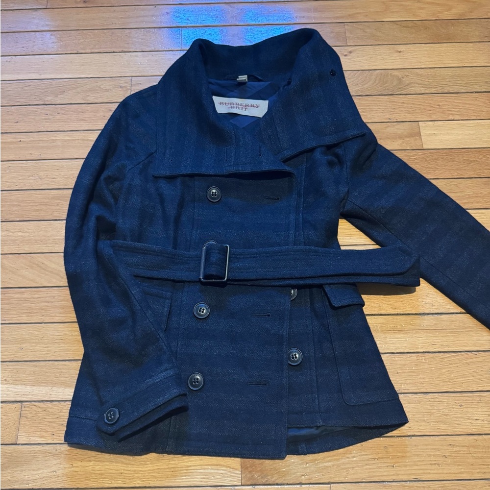 Burberry Navy Trench Coat